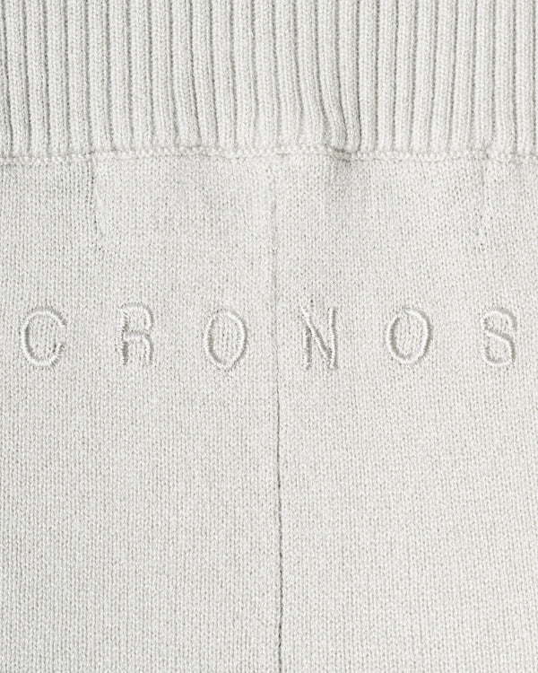 CRONOS WOMEN KNIT FLARE PANTS【GREIGE】