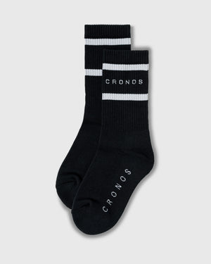 CRONOS WOMEN ATHLETIC SOCKS【BLACK】
