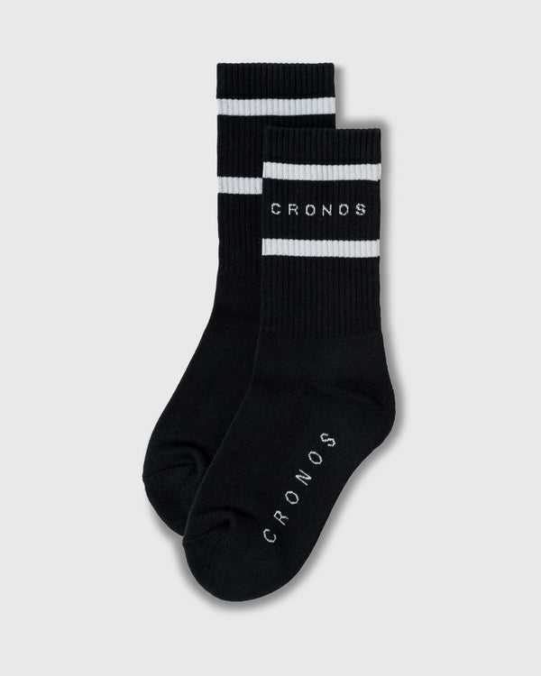 CRONOS WOMEN ATHLETIC SOCKS【BLACK】