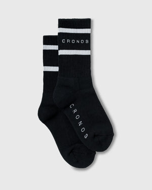 CRONOS WOMEN ATHLETIC SOCKS【BLACK】