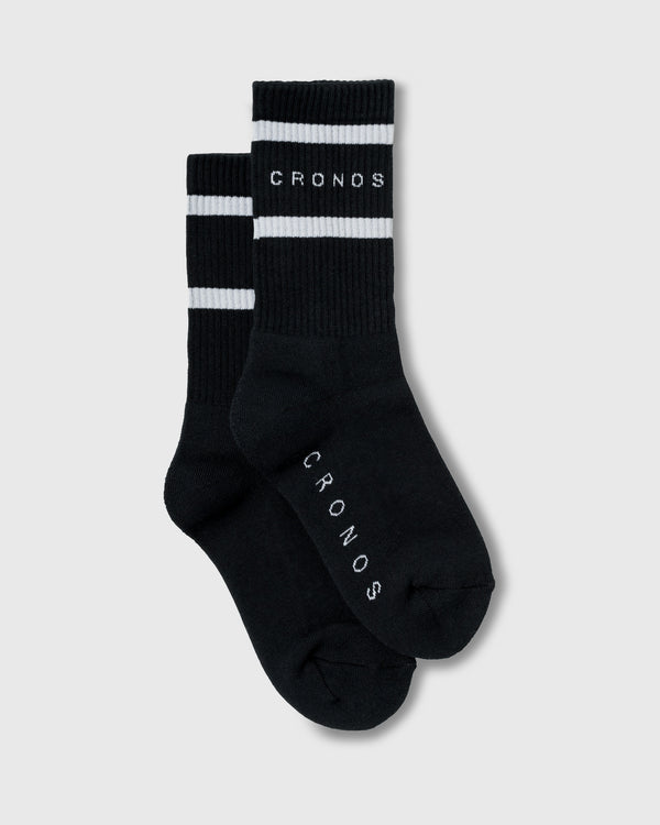 CRONOS WOMEN ATHLETIC SOCKS【BLACK】