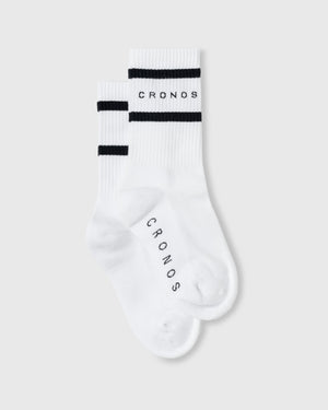 CRONOS WOMEN ATHLETIC SOCKS【WHITE】