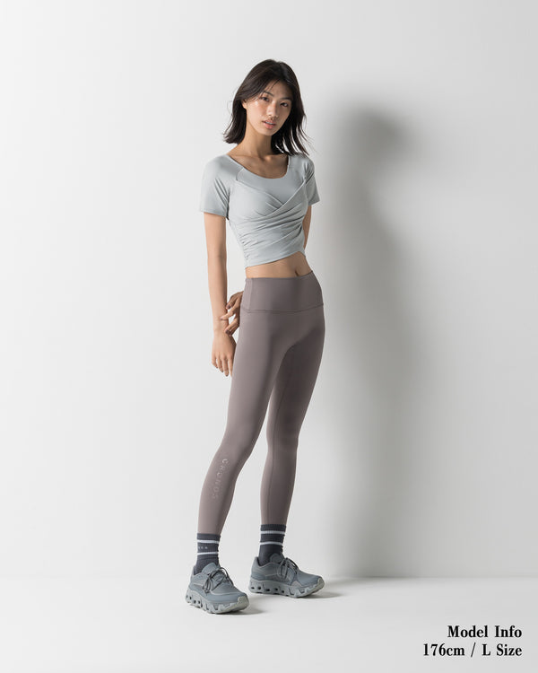 CRONOS WOMEN TRACK LEGGINGS【GRAY】