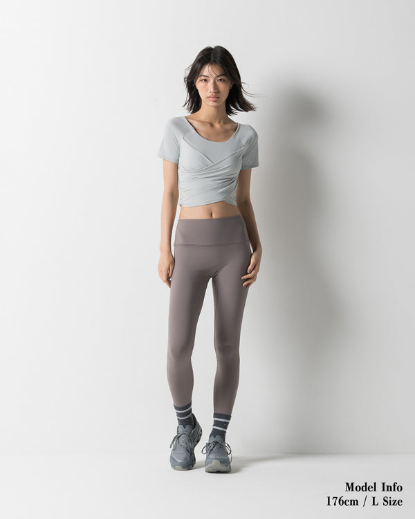 CRONOS WOMEN TRACK LEGGINGS【GRAY】
