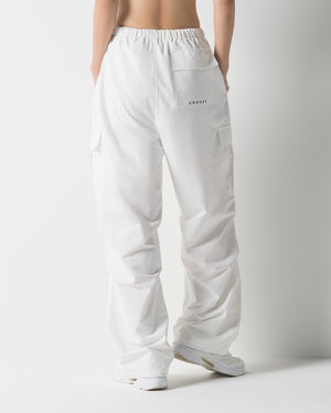 CRONOS WOMEN FRAME CARGO PANTS【WHITE】