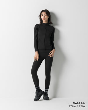 CRONOS WOMEN STAND COLLAR TRACK BLOUSON【BLACK】