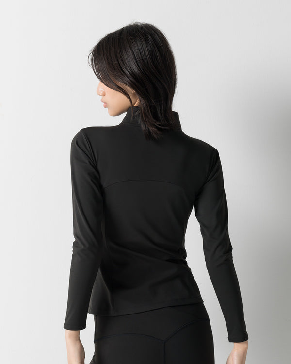 CRONOS WOMEN STAND COLLAR TRACK BLOUSON【BLACK】