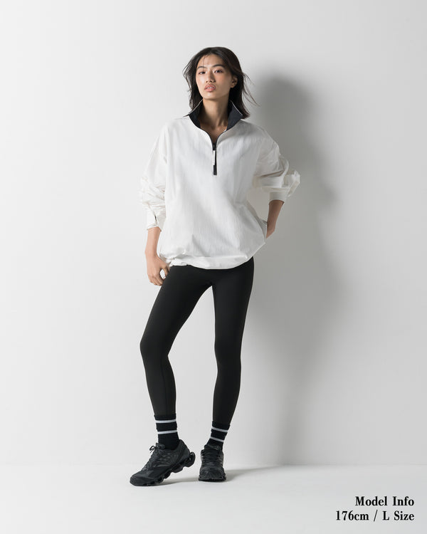 CRONOS WOMEN FRAME HALF ZIP BLOUSON【WHITE】