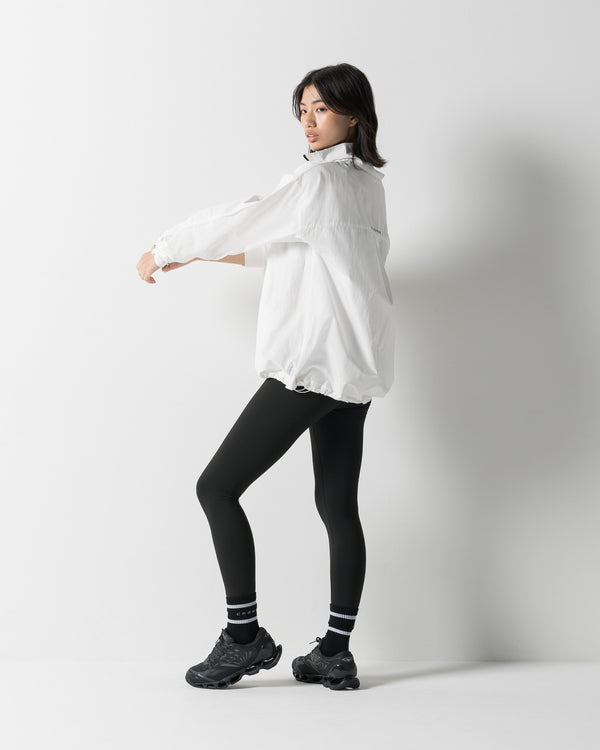 CRONOS WOMEN FRAME HALF ZIP BLOUSON【WHITE】