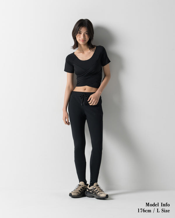 CRONOS WOMEN FORM SKINNY PANTS【BLACK】