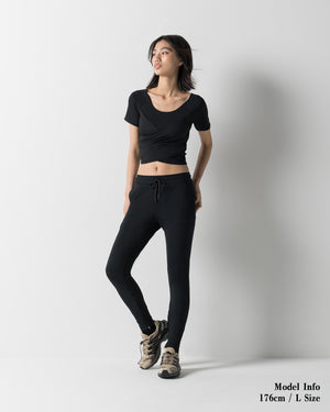 CRONOS WOMEN FORM SKINNY PANTS【BLACK】