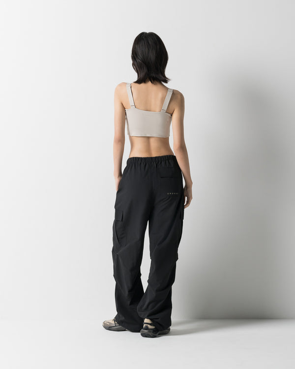 CRONOS WOMEN FRAME CARGO PANTS【BLACK】