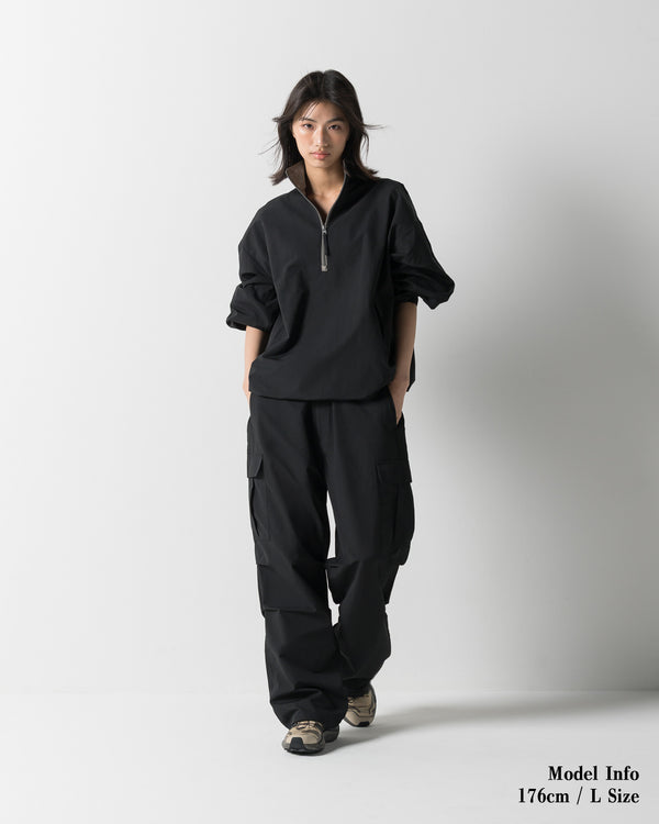 CRONOS WOMEN FRAME CARGO PANTS【BLACK】