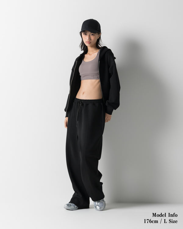 CRONOS WOMEN LIGHTWEIGHT ZIP HOODIE【BLACK】