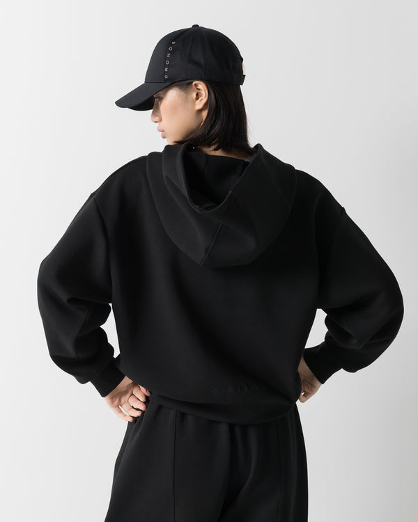 CRONOS WOMEN LIGHTWEIGHT ZIP HOODIE【BLACK】