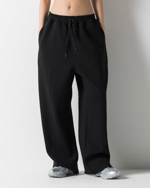 CRONOS WOMEN LIGHTWEIGHT SWEAT PANTS【BLACK】