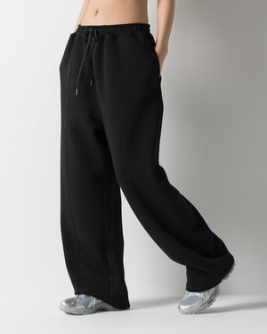 CRONOS WOMEN LIGHTWEIGHT SWEAT PANTS【BLACK】