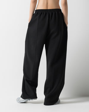 CRONOS WOMEN LIGHTWEIGHT SWEAT PANTS【BLACK】