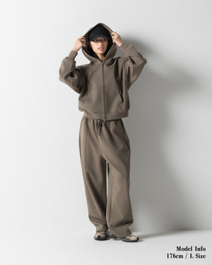 CRONOS WOMEN LIGHTWEIGHT ZIP HOODIE【KHAKI】