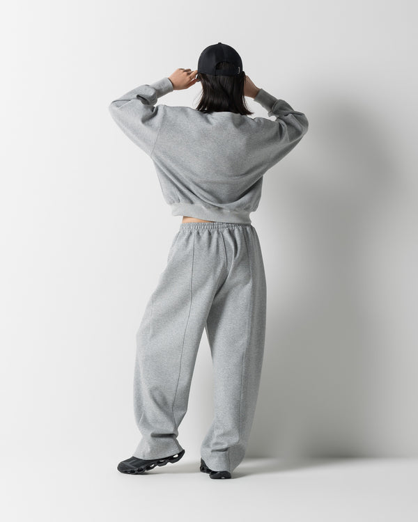 CRONOS WOMEN LIGHTWEIGHT CREW SWEAT【GRAY】