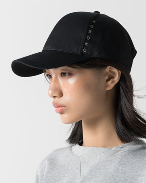 CRONOS WOMEN METAL BUCKLE CAP【BLACK】