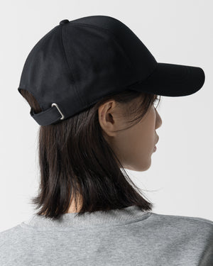 CRONOS WOMEN METAL BUCKLE CAP【BLACK】