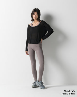 CRONOS WOMEN SHAPE LEGGINGS【GRAY】