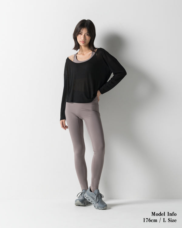 CRONOS WOMEN SHAPE LEGGINGS【GRAY】