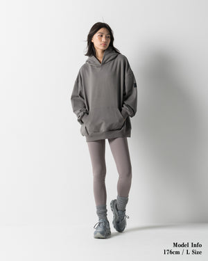 CRONOS WOMEN'S HEAVY DOUBLE HOODIE【GRAY】