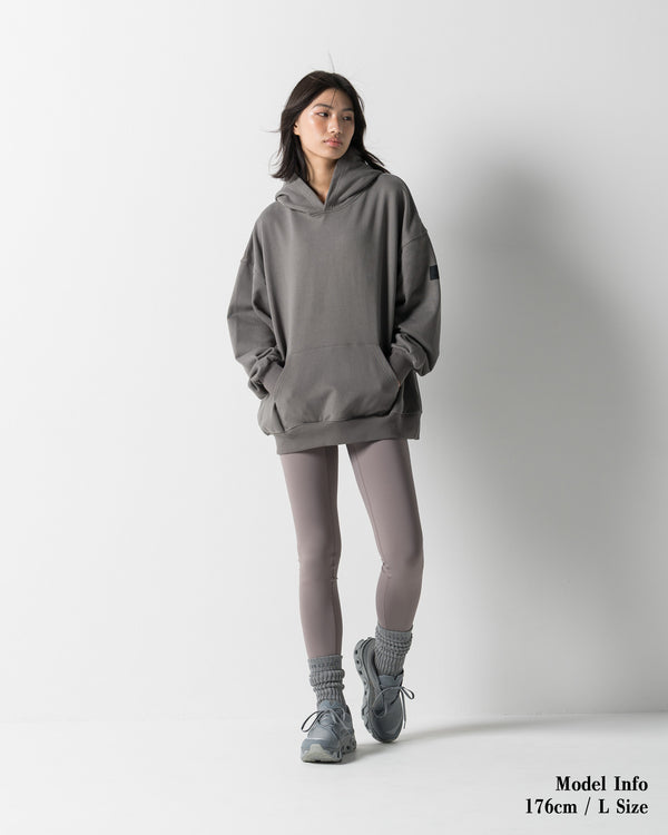 CRONOS WOMEN'S HEAVY DOUBLE HOODIE【GRAY】