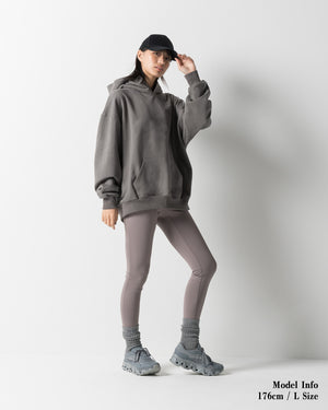 CRONOS WOMEN'S HEAVY DOUBLE HOODIE【GRAY】
