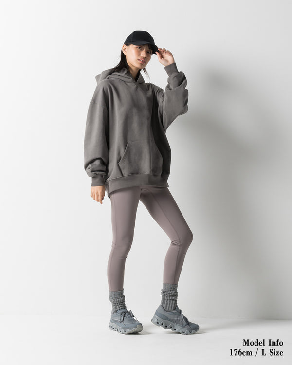 CRONOS WOMEN'S HEAVY DOUBLE HOODIE【GRAY】