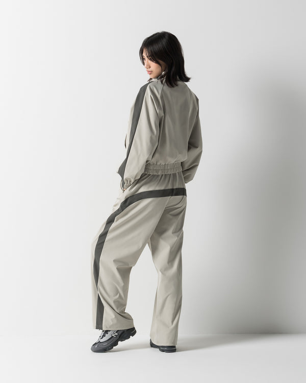 CRONOS WOMEN SIDE LINE DRAWSTRING PANTS【BEIGE】