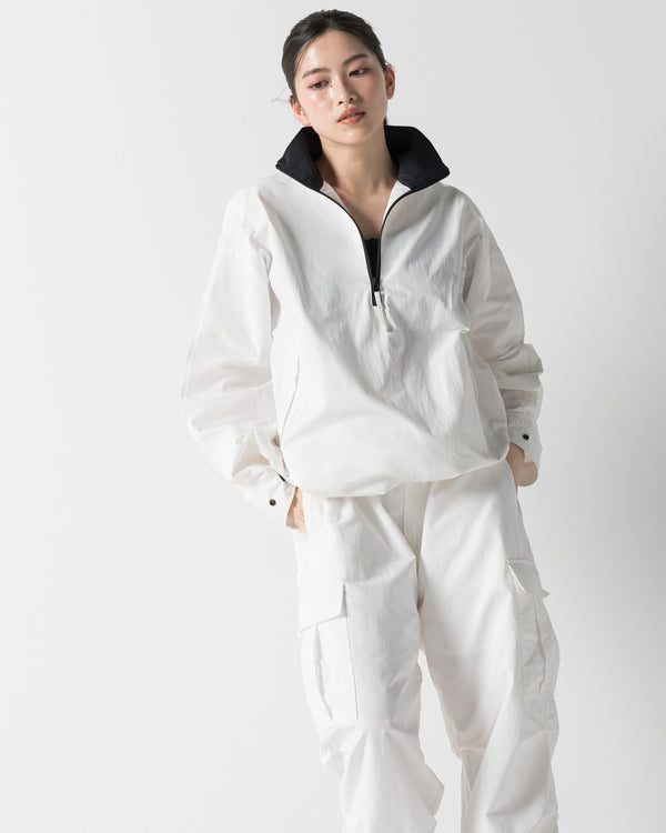 CRONOS WOMEN FRAME CARGO PANTS【WHITE】