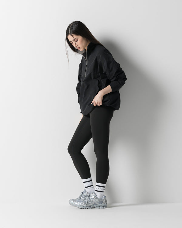 CRONOS WOMEN FRAME HALF ZIP BLOUSON【BLACK】