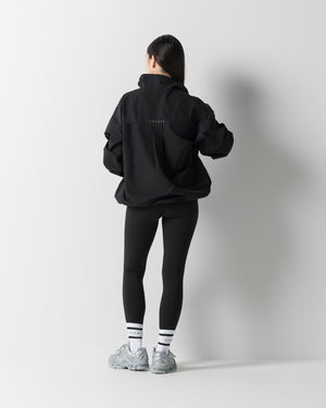 CRONOS WOMEN FRAME HALF ZIP BLOUSON【BLACK】