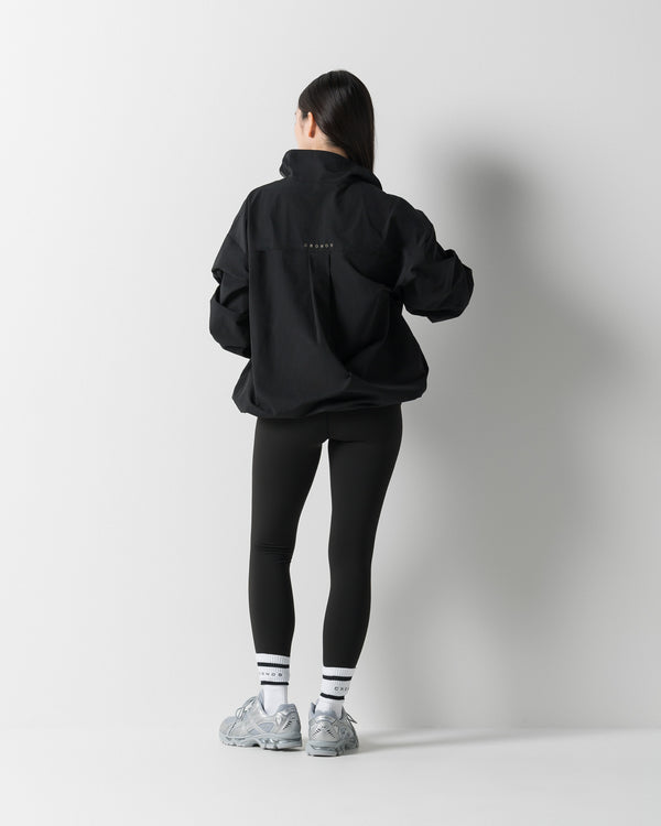 CRONOS WOMEN FRAME HALF ZIP BLOUSON【BLACK】