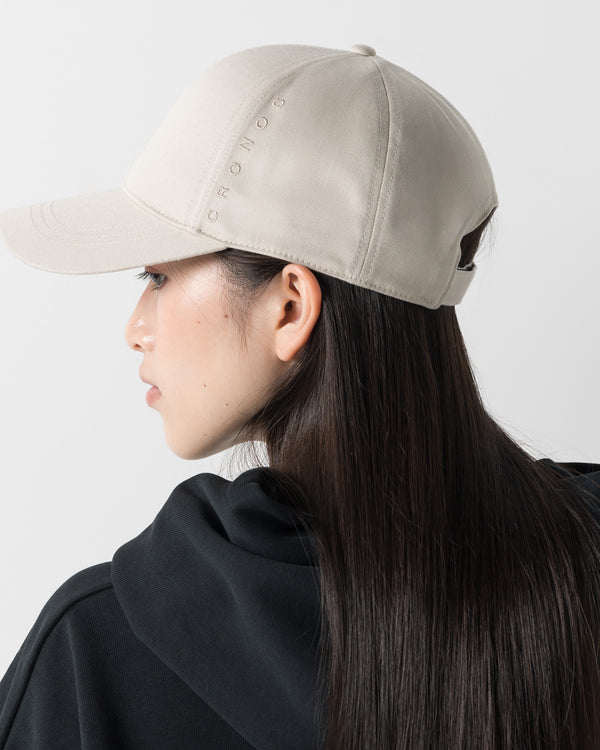 CRONOS WOMEN METAL BUCKLE CAP【BEIGE】