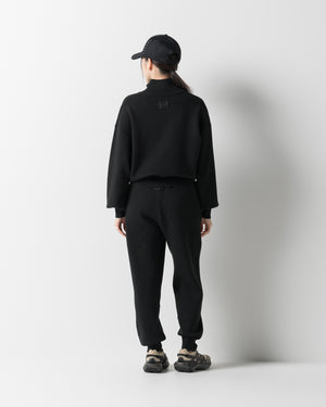 CRONOS WOMEN WARM SWEAT PANTS【BLACK】
