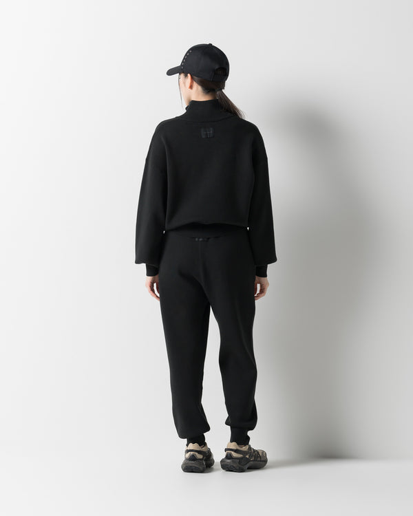 CRONOS WOMEN WARM SWEAT PANTS【BLACK】