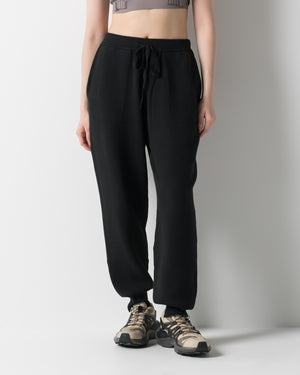 CRONOS WOMEN WARM SWEAT PANTS【BLACK】