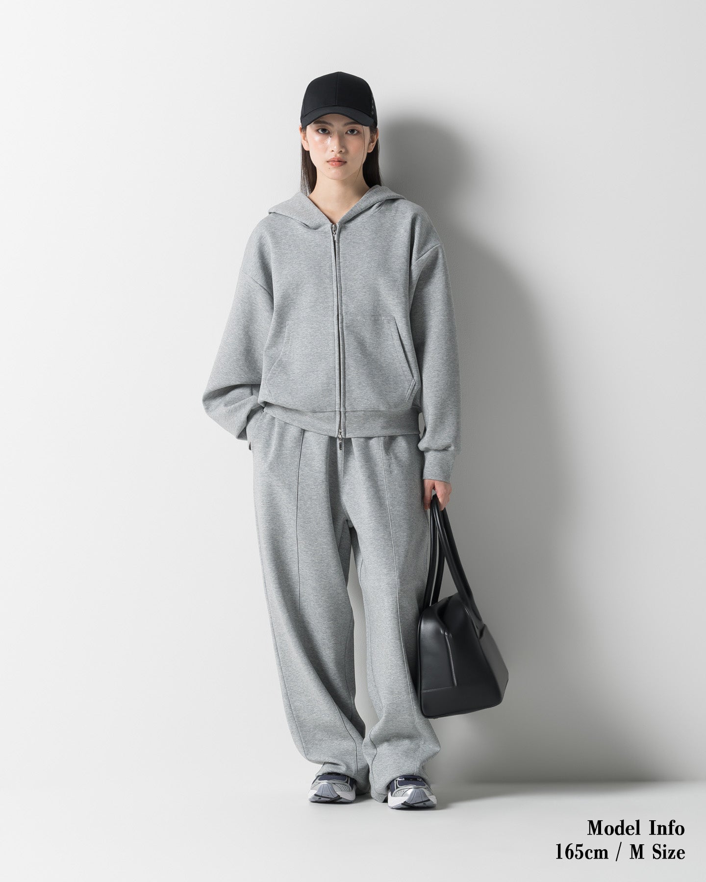 CRONOS ジャージ上下セット グレー　パーカーs パンツL CRONOS WOMEN LIGHTWEIGHT SWEAT PANTS【GRAY】