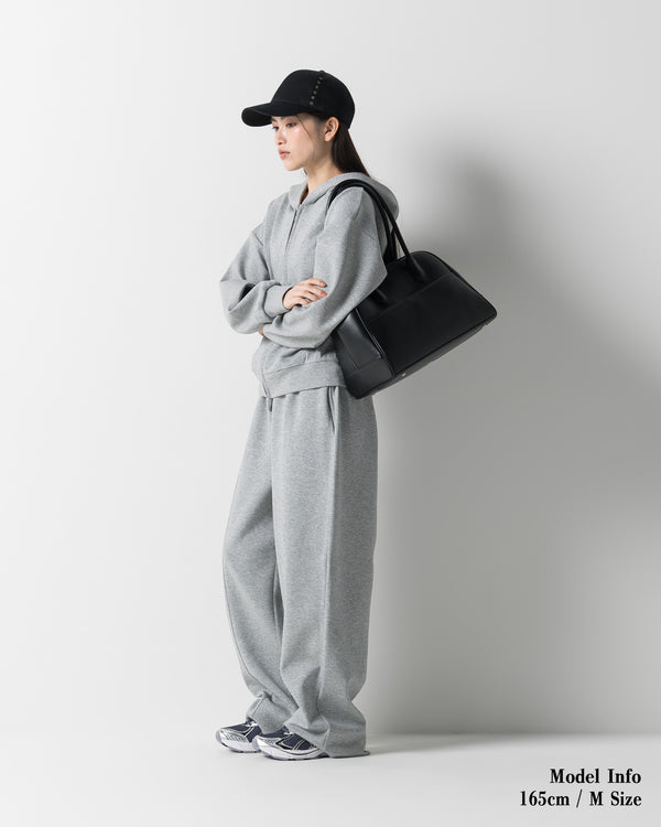 CRONOS WOMEN LIGHTWEIGHT ZIP HOODIE【GRAY】