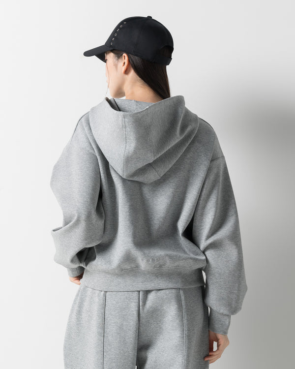 CRONOS WOMEN LIGHTWEIGHT ZIP HOODIE【GRAY】