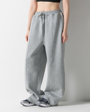 CRONOS WOMEN LIGHTWEIGHT SWEAT PANTS【GRAY】