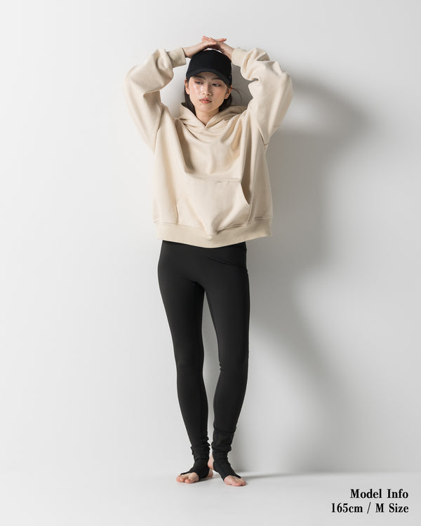 CRONOS WOMEN HEAVY DOUBLE HOODIE【CREAM】