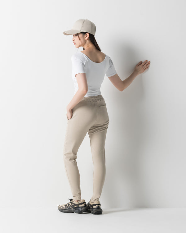 CRONOS WOMEN FORM SKINNY PANTS【BEIGE】