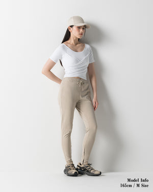 CRONOS WOMEN FORM SKINNY PANTS【BEIGE】