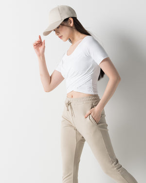 CRONOS WOMEN FORM SKINNY PANTS【BEIGE】