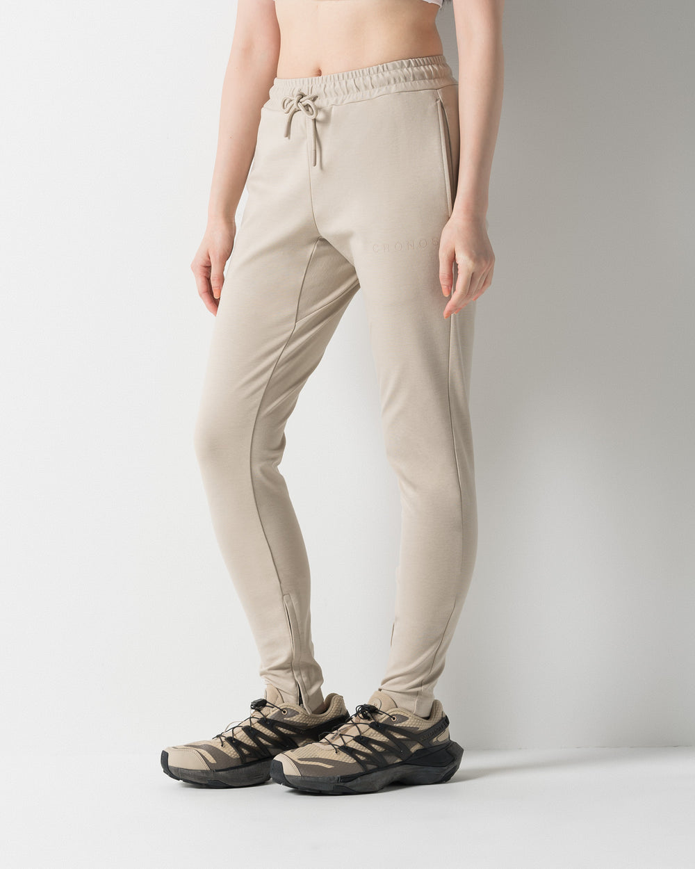 CRONOS WOMEN FORM SKINNY PANTS [BEIGE]